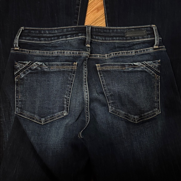 Buckle Black Fit 53 Super Flare Dark Wash Distressed Hems 28 x 34 - Picture 7 of 7